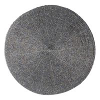Ronde placemat kralen grijs 35 cm - thumbnail
