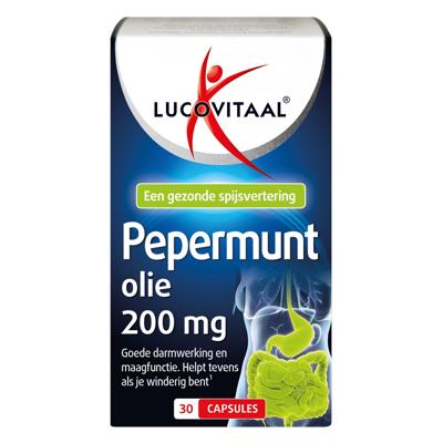 Lucovitaal Pepermunt Olie 200mg 30Capsules