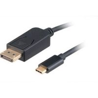 Akasa AK-CBCA11-18BK video kabel adapter 1,8 m DisplayPort USB Type-C Zwart - thumbnail