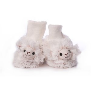 Babyslofjes wit schaap/lammetje One size  -