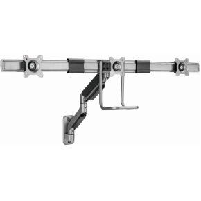 Gembird Monitorarm met gasveer voor 3 monitoren (wandmontage), space grey