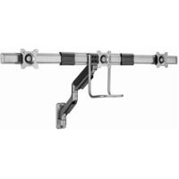 Gembird Monitorarm met gasveer voor 3 monitoren (wandmontage), space grey - thumbnail