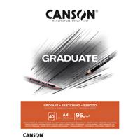 Schetspapier canson graduate sketch 96gr a4 wit | 5 stuks