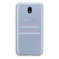 gij zijt ook iemand: Samsung Galaxy J5 (2017) Transparant Hoesje