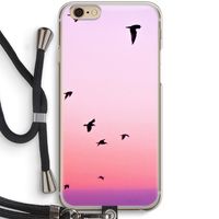 Fly away: iPhone 6 / 6S Transparant Hoesje met koord