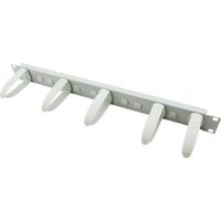 VALUE 19 Frontpaneel 1HE met 5 kabelogen, grijs