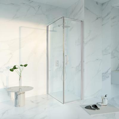 Fortifura Galeria Douchecabine - 60x90x200 - Profiel veiligheidsglas - anti kalk - chroom SW1122467/SW797926/SW797904