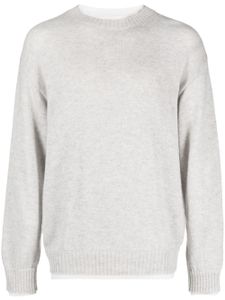 MSGM sweat en maille à manches longues - Gris