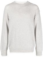 MSGM sweat en maille à manches longues - Gris