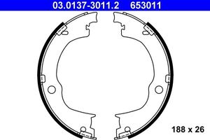 Remschoenset, parkeerrem 03013730112