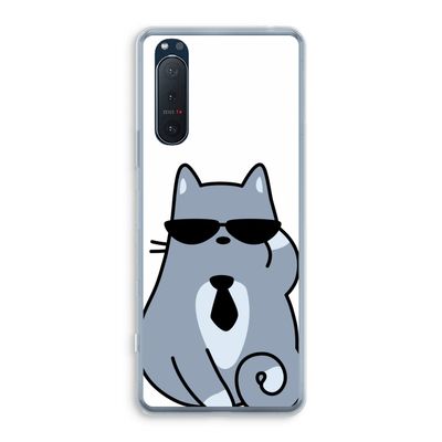 Cool cat: Sony Xperia 5 II Transparant Hoesje