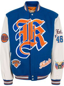 Jeff Hamilton x New York veste bomber Knicks - Blanc