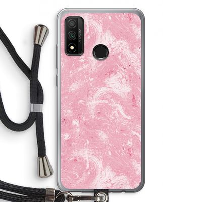 Abstract Painting Pink: Huawei P Smart (2020) Transparant Hoesje met koord