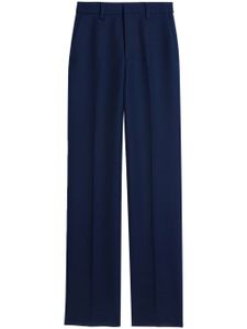 AMI Paris pantalon en laine à taille haute - Bleu