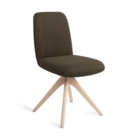 Jesper Home Eetkamerstoel 'Taiwa' Revolve Oak Bleach, kleur Jungle Jewel