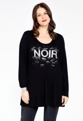 Yoek Tuniek flare noir ORGANIC | Zwart | Maat 42/44