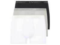LIVERGY 3 heren boxers (Wit/Lichtgrijs/Zwart, M) LIVERGY 3 heren boxers (Wit/Lichtgrijs/Zwart, M)