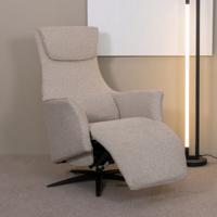 LABEL51 Fauteuil Lund - Naturel - Royal Boucle - 2-Motorig - Met Massagefunctie