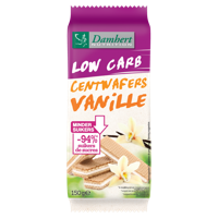 Damhert Centwafers vanille low carb 150 Gram