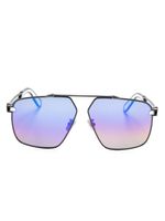 Philipp Plein lunettes de soleil à monture pilote - Noir