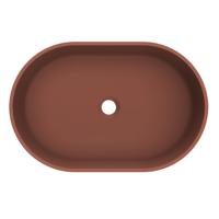 Arcqua Case Opbouw Waskom Ovaal 55x36 Mat Terracotta Arcqua