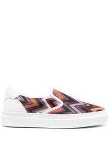 Missoni baskets à motif zigzag - Blanc