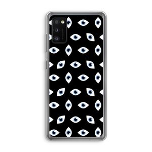Eyes pattern: Samsung Galaxy A41 Transparant Hoesje