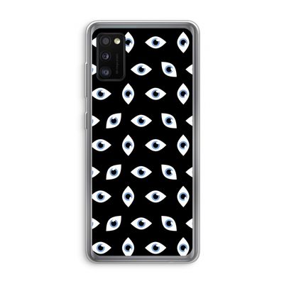Eyes pattern: Samsung Galaxy A41 Transparant Hoesje