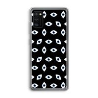 Eyes pattern: Samsung Galaxy A41 Transparant Hoesje