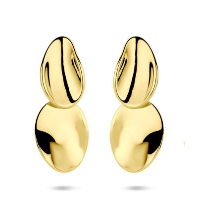 Verguld 925 zilveren oorhangers - 32mm