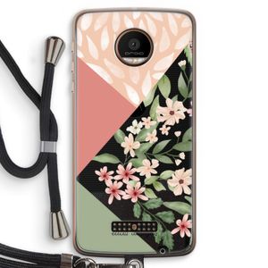 Sweet heaven geometrics: Motorola Moto Z Force Transparant Hoesje met koord