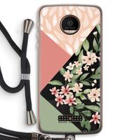 Sweet heaven geometrics: Motorola Moto Z Force Transparant Hoesje met koord