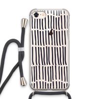 Moroccan stripes: iPhone 7 Transparant Hoesje met koord