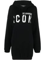 DSQUARED2 hoodie à logo imprimé - Noir - thumbnail