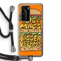 Big Macs Bigger Dreams: Huawei P40 Pro Transparant Hoesje met koord