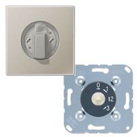Jung ventilatorschakelaar 3 standen edelstaal ES 1941
