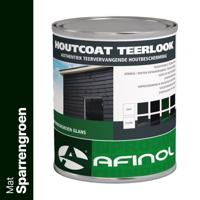 Afinol Houtcoat Teerlook Mat Sparrengroen 750 ml