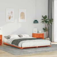 Bedframe Wasbruin 160 x 220 cm Massief grenenhout