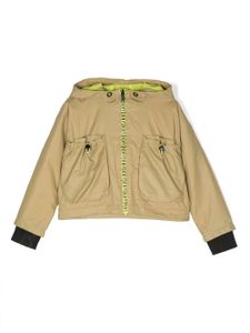 Dkny Kids veste zippée à patch logo - Vert