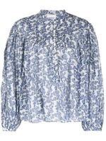 MARANT ÉTOILE blouse fleurie à manches longues - Bleu