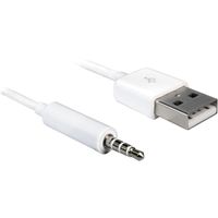 DeLOCK Cable USB-A male > Stereo jack 3.5 mm male 4 pin adapter IPod Shuffle, 1 m - thumbnail