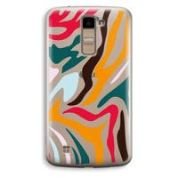 Colored Zebra: LG K10 (2016) Transparant Hoesje
