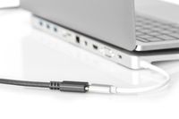 Digitus USB-kabel USB 2.0 USB-C stekker, USB-C bus 2.00 m Zwart Flexibel, Folie afscherming, Afscherming gevlochten AK-300210-020-S - thumbnail