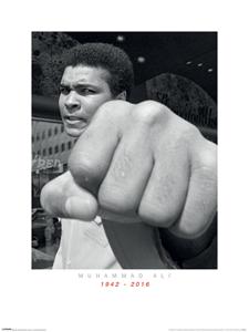 Kunstdruk Muhammad Ali Commemorative Punch 60x80cm