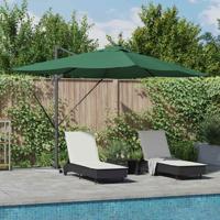 VidaXL Parasol groen 352 x 251 x 265 cm polyester en aluminium