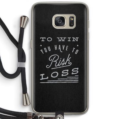 Risk loss: Samsung Galaxy S7 Transparant Hoesje met koord