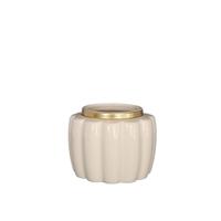 Bloempot Pouff crème Ø12,6xH9,7cm