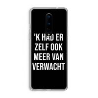 Meer verwacht - Zwart: OnePlus 8 Transparant Hoesje