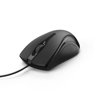 Hama Optische Muis Met 3 Knoppen MC-200 Met Kabel Zwart