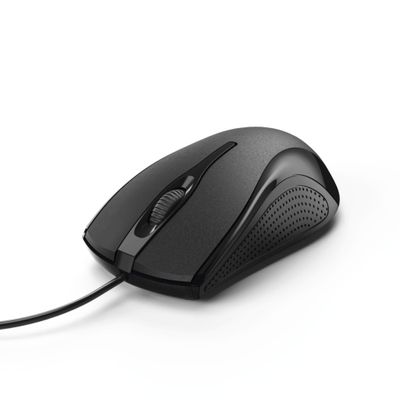 Hama Optische Muis Met 3 Knoppen MC-200 Met Kabel Zwart